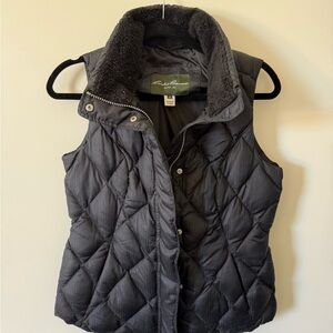 Eddie Bauer Women's Black Quilted Down Vest